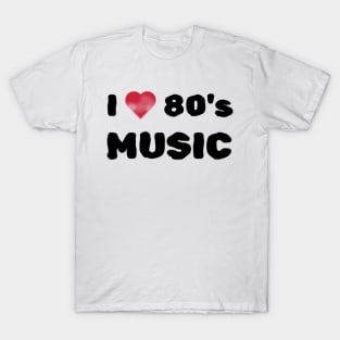 I Heart 80s Music T-Shirt